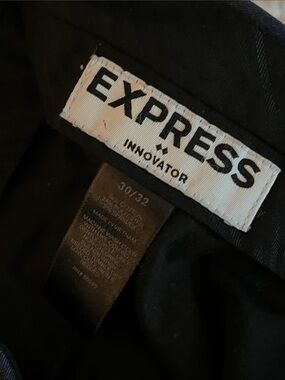 Express Innovator Men's Black Chinos